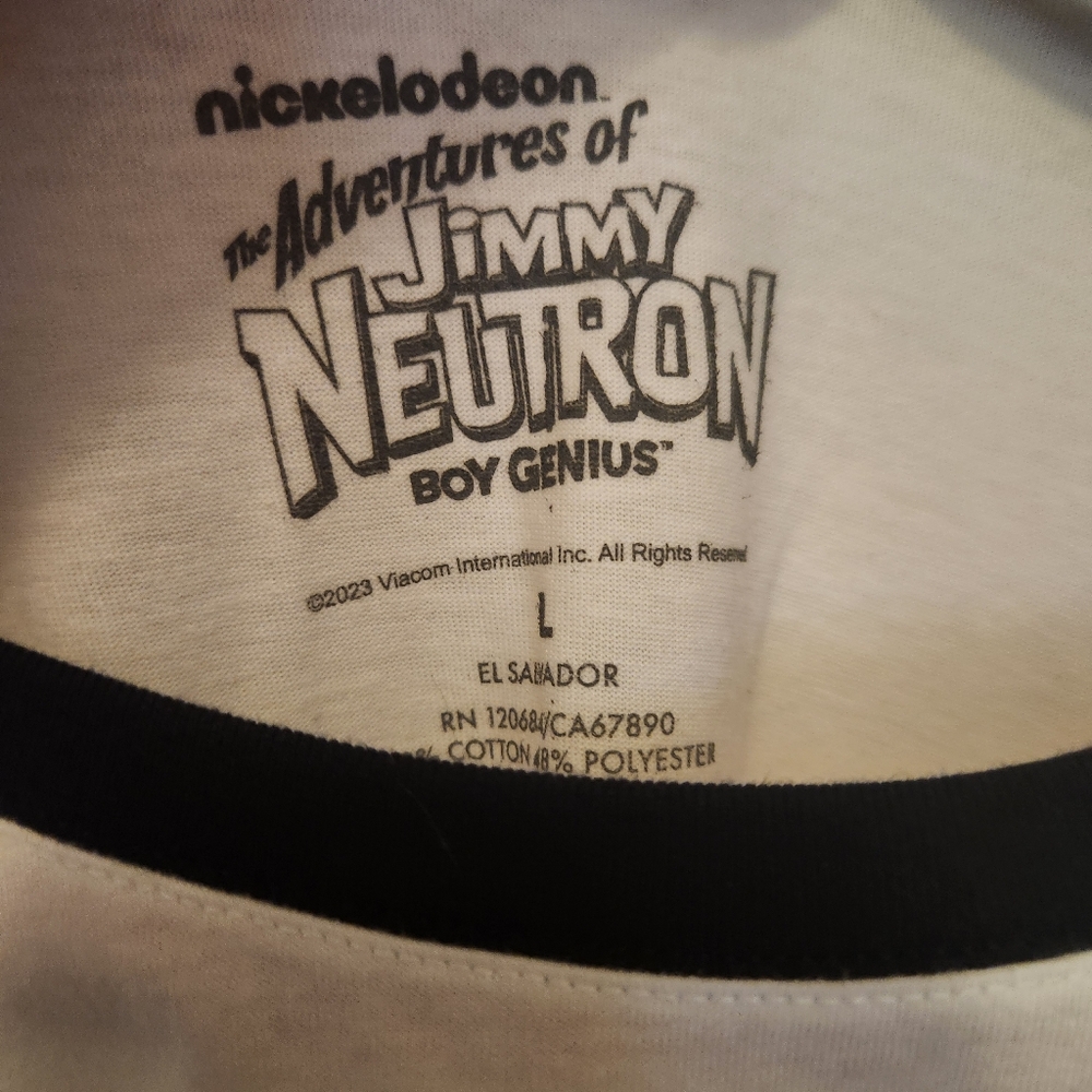 Hot Topic Nickelodeon Jimmy Neutron Carl Wheezer Llama Society Junior L T-Shirt - Picture 3 of 5
